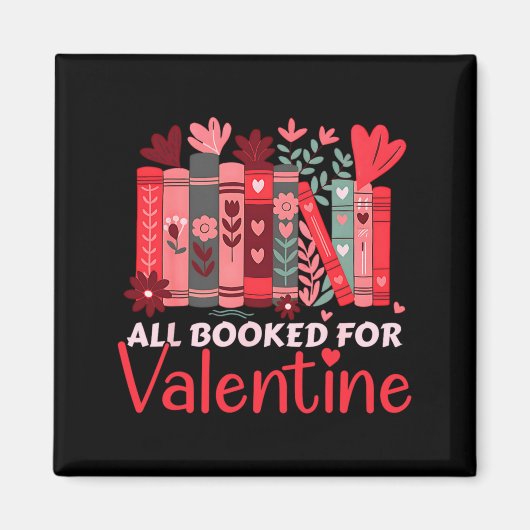 Reading Teacher Valentines Day All Booked For Val  Magneet (Voorkant)