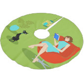 Reading Woman kerstboomrok Kerstboom Rok (Gekanteld)