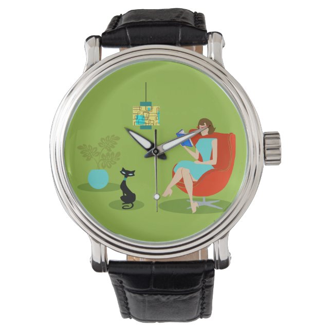 Reading Woman Watch Horloge (Voorkant)