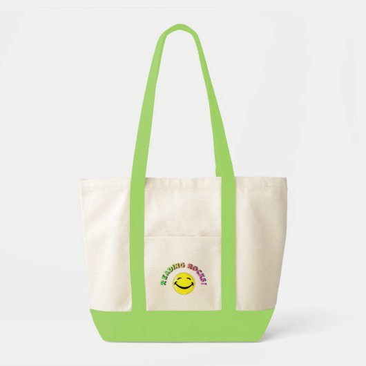 ReadingRocksSmiley Bag Tote Bag (Voorkant)
