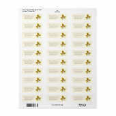 Readlabel voor orchidee bloemige dunne bruiloft etiket (Full Sheet)