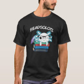 Readsolotl las Book Axolotl Funny Reading Fish Bo T-shirt (Voorkant)