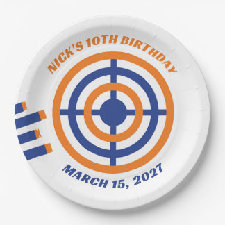 Ready, Aim, Party! Nerf Gun Themed Birthday Party Papieren Bordje