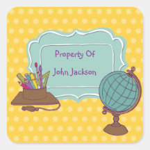 Ready For The World Personalized Bookplate Sticker