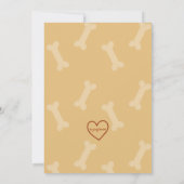 Ready FOUR a Pawty, Dog 4th Birthday Invitation Kaart (Achterkant)