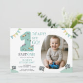 Ready Set Go First Birthday Kaart (Staand voorkant)