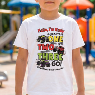 "Ready Set Go" Monster Truck Kinder T-shirt