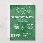 Ready Set Party Football Watch Party Invitation (Devant)