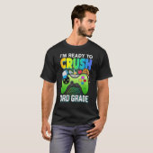 Ready to crush 3rd grade third video gamer first d t-shirt (Voorkant volledig)
