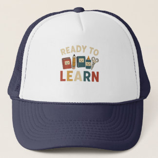 Ready to learn | funny back to school trucker pet