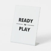 READY TO PLAY RECLAMEBORD MET VOETSTUK (Voorkant)
