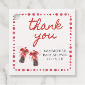 Ready to Pop Baby Shower  Bedankjes Labels (Voorkant)