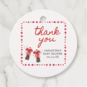 Ready to Pop Baby Shower Bedankjes Labels (Voorkant)