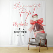 Ready To Pop Baby Shower Photo Backdrop Wandkleed (In situ)