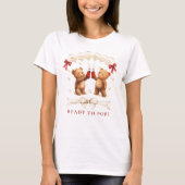 Ready to Pop Bear Baby Shower T-Shirt (Devant)