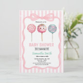 Ready to Pop Cake Pop Shower Invitation (Debout devant)