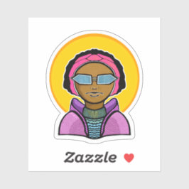 Ready to ski sticker