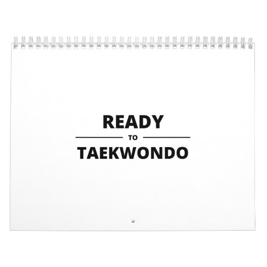 READY TO TAEKWONDO KALENDER (Hoes)