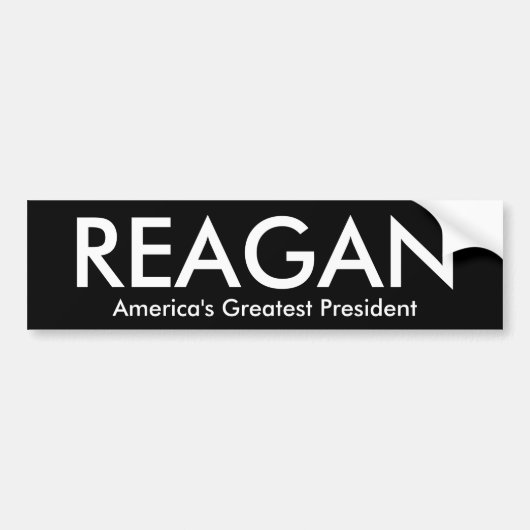 REAGAN, Amerika's grootste President Bumpersticker (Voorkant)