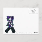 Reagan Cyber Gothic Radioactive Fairy Art Briefkaa Briefkaart (Achterkant)