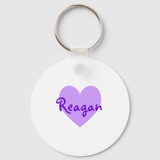 Reagan in Paars Sleutelhanger (Voorkant)