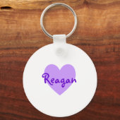 Reagan in Paars Sleutelhanger (Voorkant)