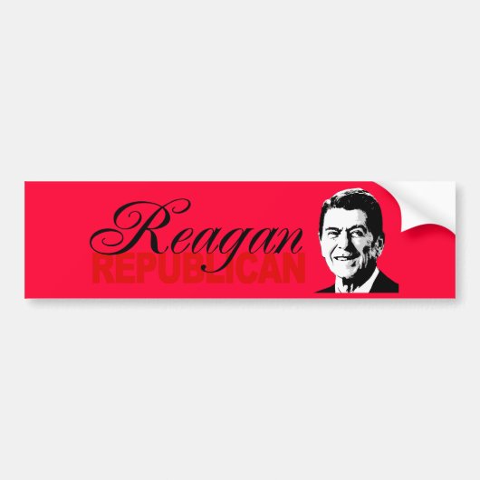 REAGAN REPUBLICAN BUMPERSTICKER (Voorkant)