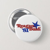 Reagan Struik 81 Ronde Button 5,7 Cm (Voorkant /achterkant)