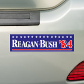 Reagan Struik 84 Bumpersticker (Op auto)