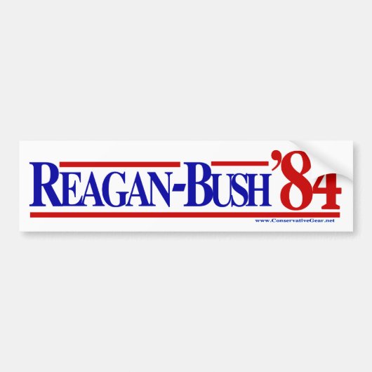 Reagan Struik 84 Bumpersticker (Voorkant)