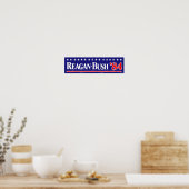Reagan Struik 84 Bumpersticker Poster (Keuken)