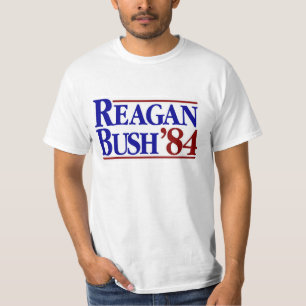 REAGAN STRUIK 84 Politieke verkiezingswaarnemingsm T-shirt