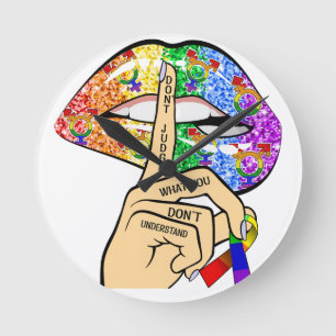Reageer niet wat je niet begrijpt... LGBTQIA Pride Ronde Klok