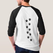 Reageren op antwoordapparaten Pawprint T-shirt (Achterkant)