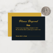 Reageren op RSVP Notitiekaartje (Voorkant / Achterkant in situ)