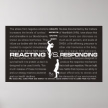Reageren VS responsief Poster