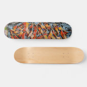 Real Abstract Graffiti Wall Schaats Board Skateboard (Horizontaal)