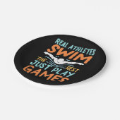 Real Athletes Swim Papieren Bordje (Gekanteld)