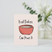 Real Bakers kunnen het grappige brood beproeven Briefkaart (Staand voorkant)