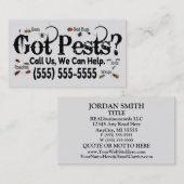 Real Bugs Advertisation Exterminator Visitekaartje (Voorkant / Achterkant)