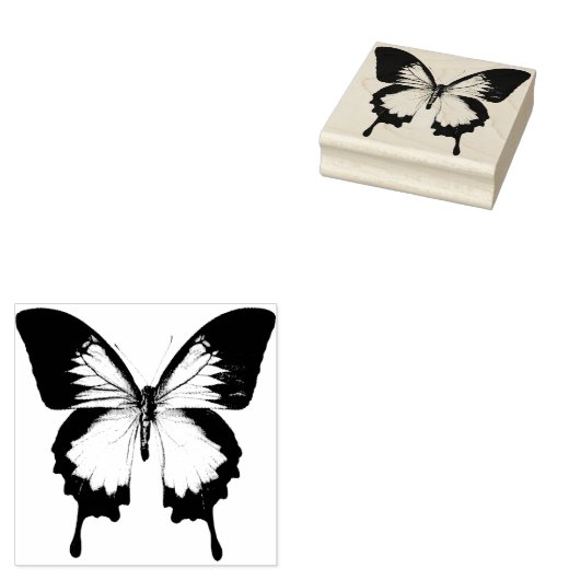 Real Butterfly Rubber Art Stempel (Gestempeld)