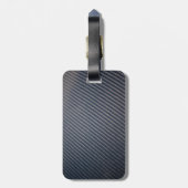 Real Carbon Fiber Photo Texture Bagagelabel (Achterkant verticaal)
