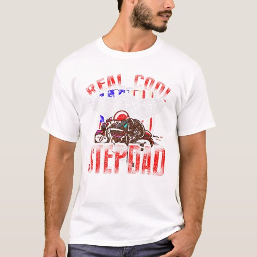 Real Cool STEPDAD Biker T-shirt (Voorkant)