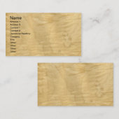 Real Curly Maple Veneer Woodgrain Visitekaartje (Voorkant / Achterkant)