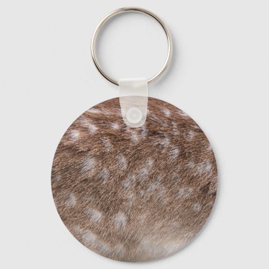 Real Deer Fur Foto Sampling Willife Gift Sleutelhanger (Voorkant)