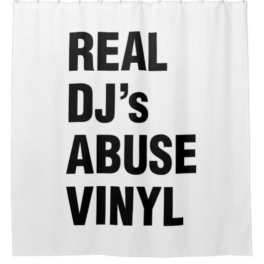 REAL DJ's ABUSE VINYL Douchegordijn (Voorkant)