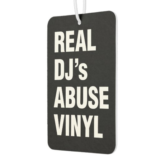REAL DJ's ABUSE VINYL Luchtverfrisser (Links)