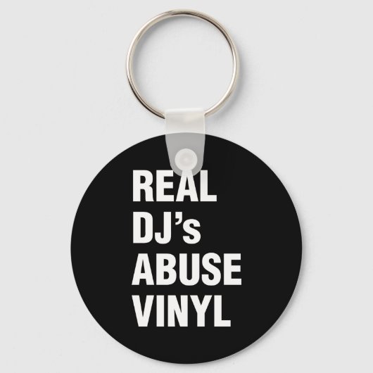 REAL DJ's ABUSE VINYL Sleutelhanger (Voorkant)