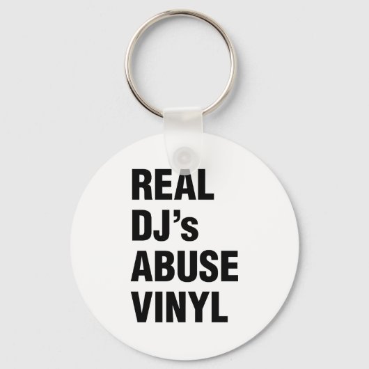 REAL DJ's ABUSE VINYL Sleutelhanger (Voorkant)