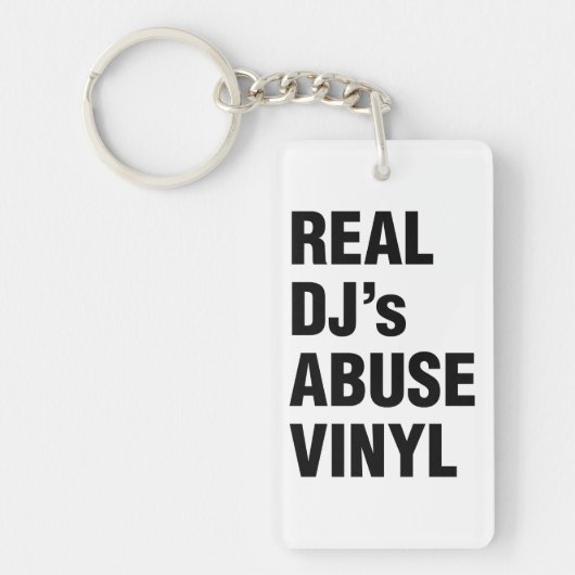 REAL DJ's ABUSE VINYL Sleutelhanger (Voorkant)